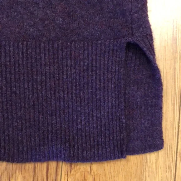 Reitmans Long sleeve sweater with shawl collar, side vents and button detail - Picture 5 of 7